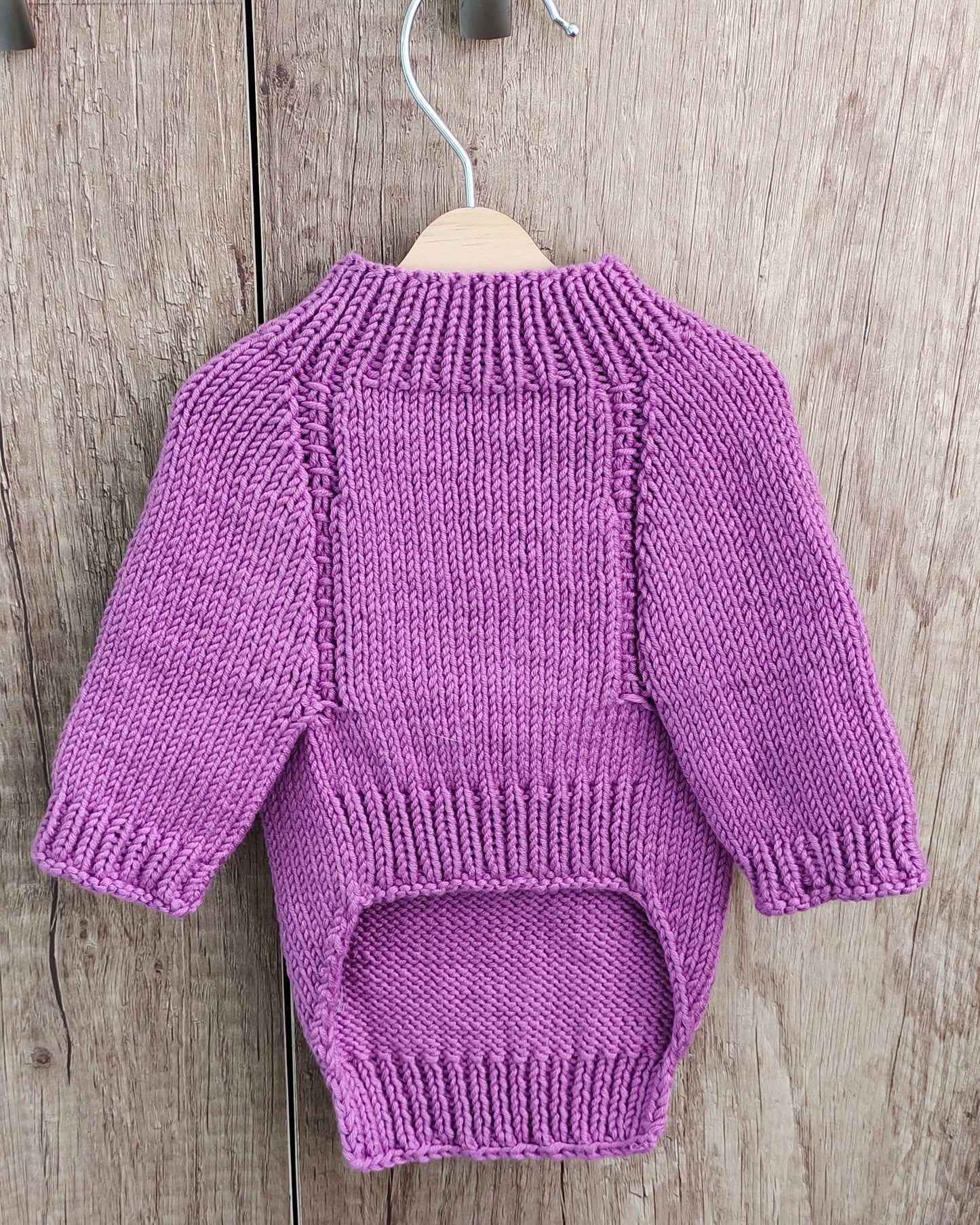 Lilac sweater for small dogs