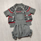 Gray overalls for small dogs
