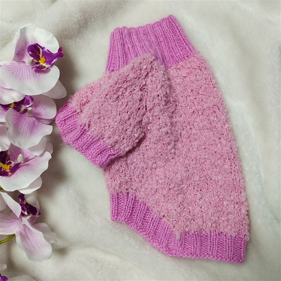 Pink dog sweater