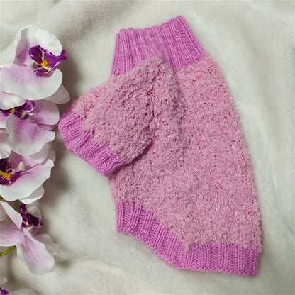 Pink dog sweater